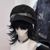 Japanese Punk Beret, Unisex Metal Cloud Design