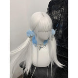 Plush Hair Ring, Cross Headrope Double Ponytail Decoration