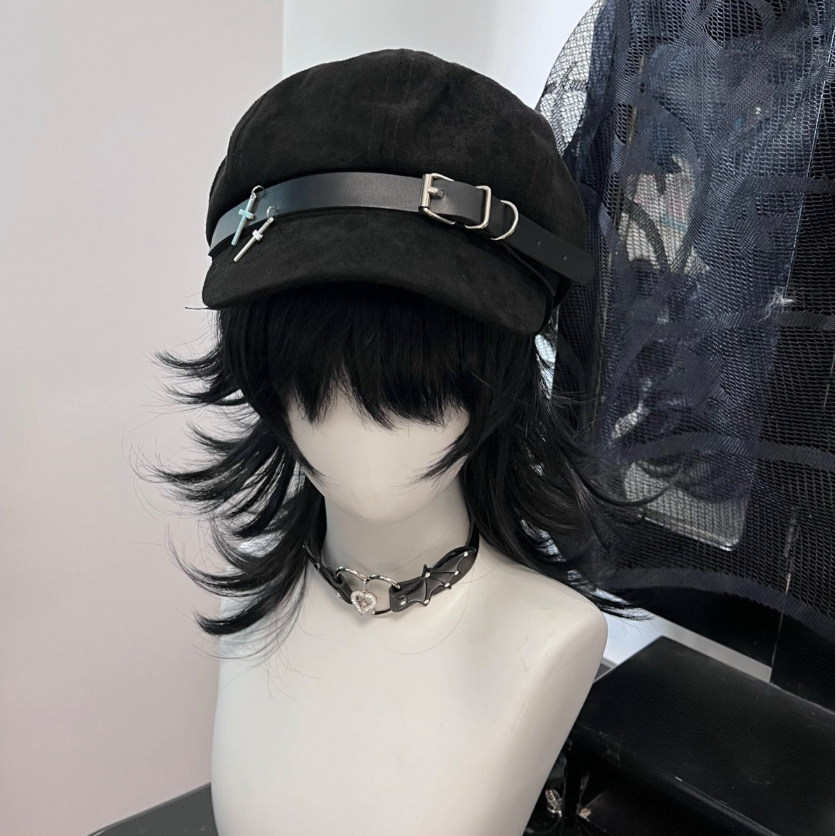 Spring/Summer Japanese Original Berets, Punk Subcultures, Unisex Painter Hats, Versatile Metal Cloud Hats