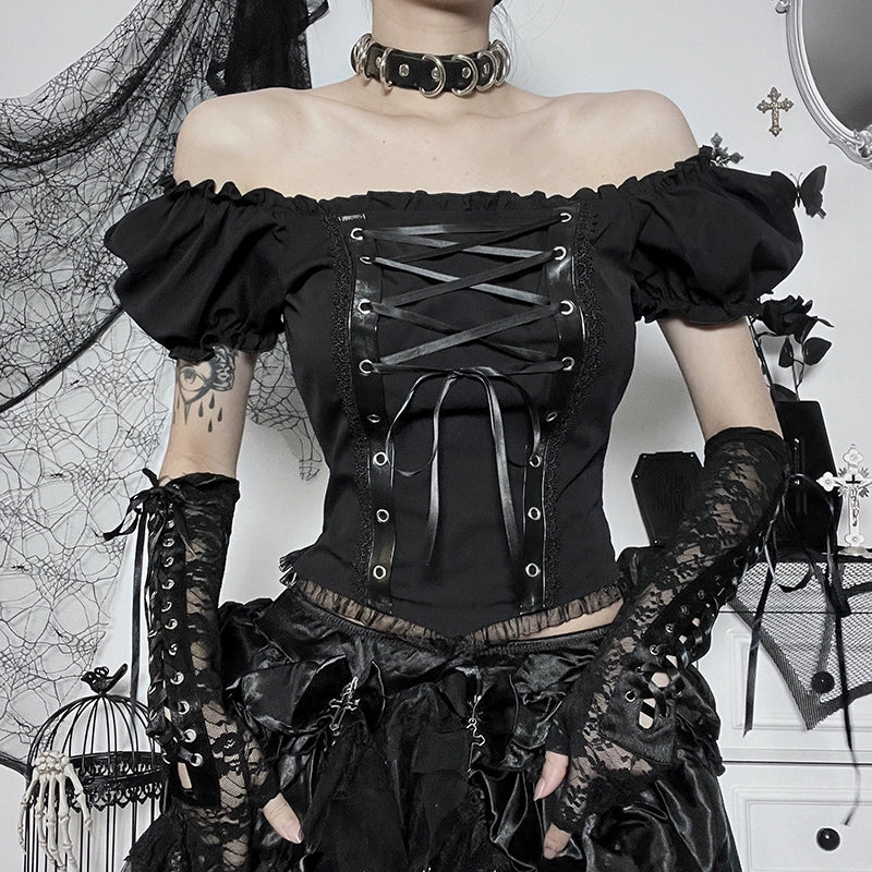 Goth Top for Hot Girls Gothic Corset