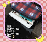 DRDR Plaid Ita Backpack Bag Punk Goth Kawaii