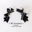 Original wings Lolita dark doll double ponytail hair ornament hot girl goth chain bud series mass production pair hairpin