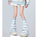 Grayish light blue and white stripes